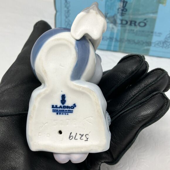 LLADRO Pierrot Clown Puppy and Ball #5278 Retired Made Spain 1985 Nino pierrot - Picture 7 of 16